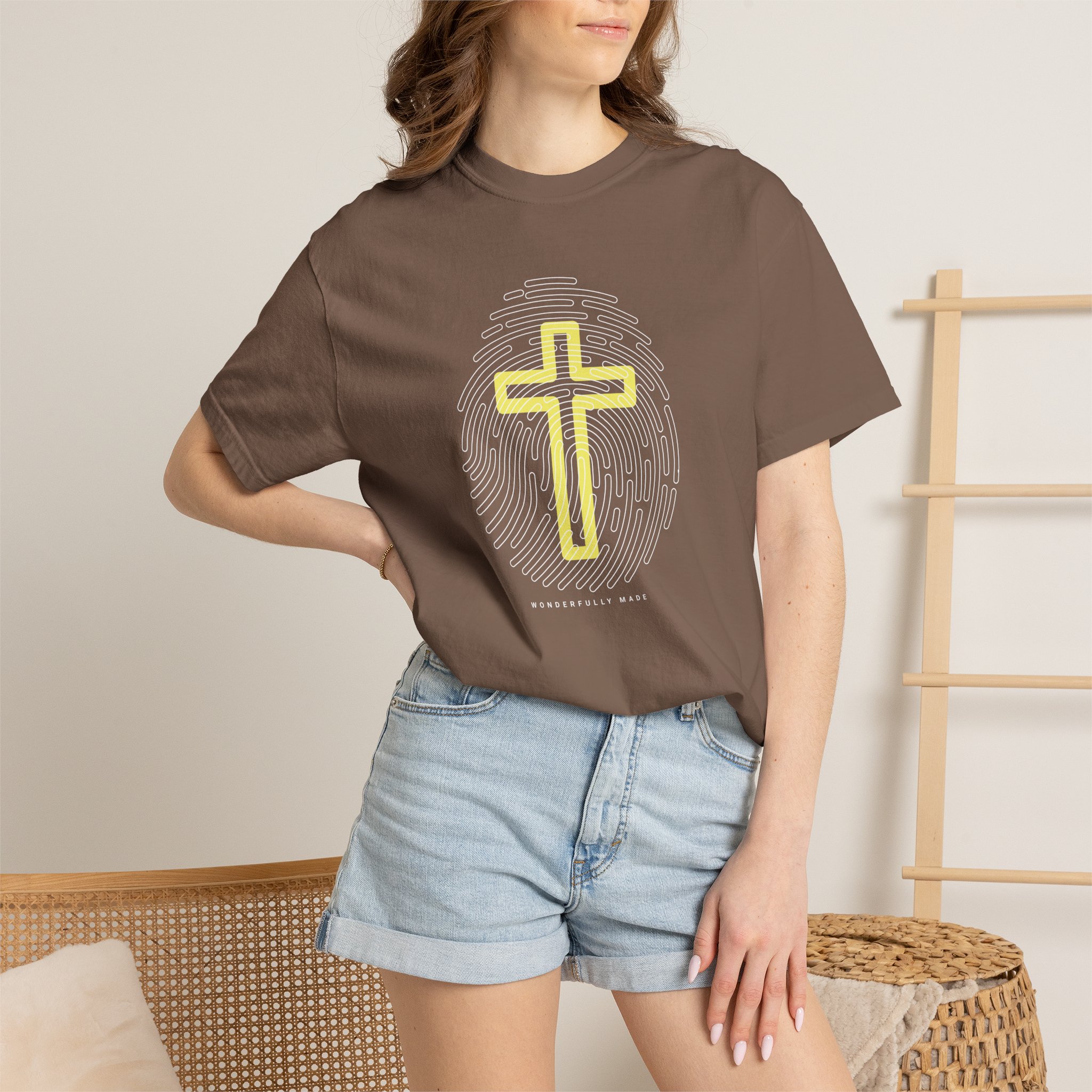 Christian Cross Graphic T‑Shirt — "Psalm 139:14" - Image 4