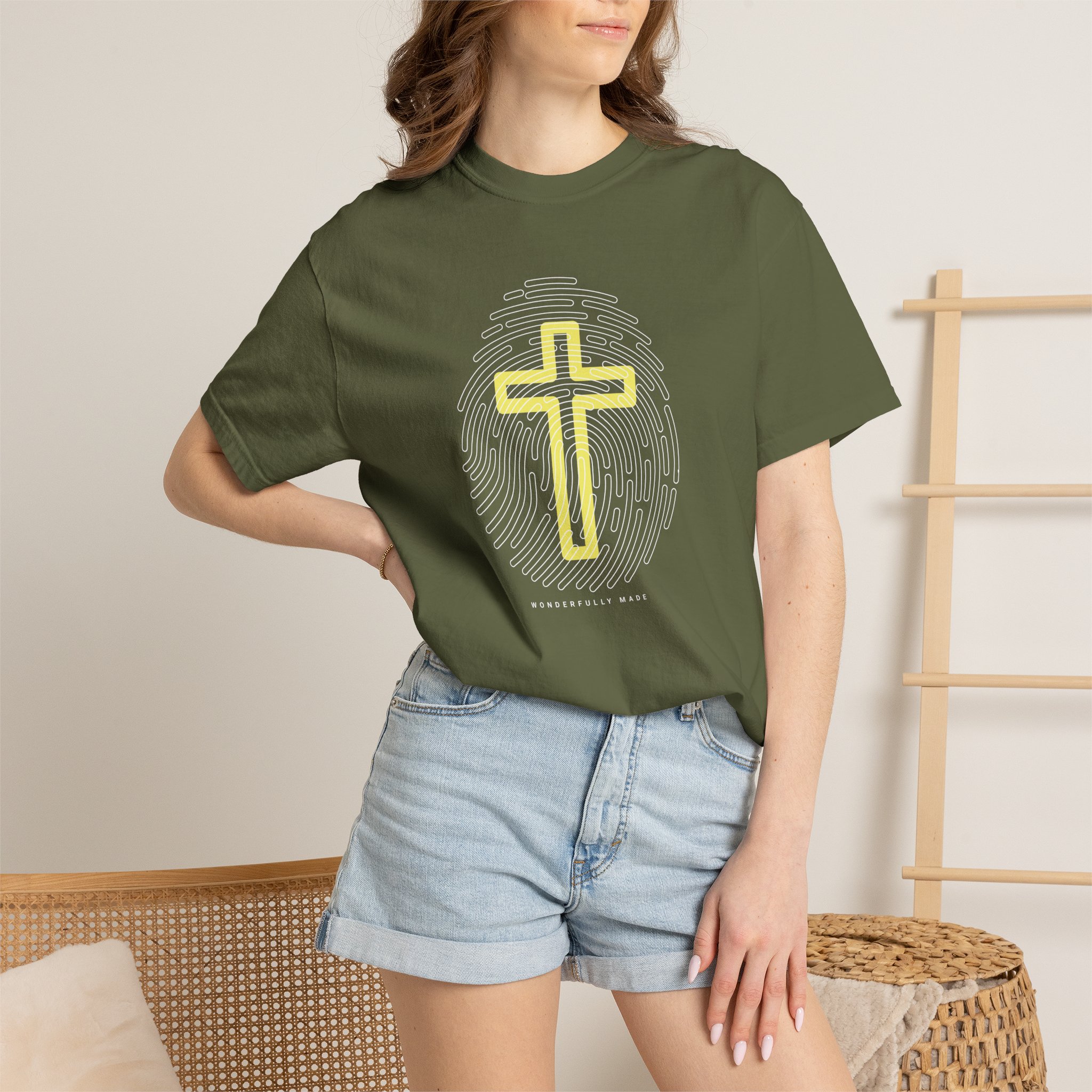Christian Cross Graphic T‑Shirt — "Psalm 139:14" - Image 8